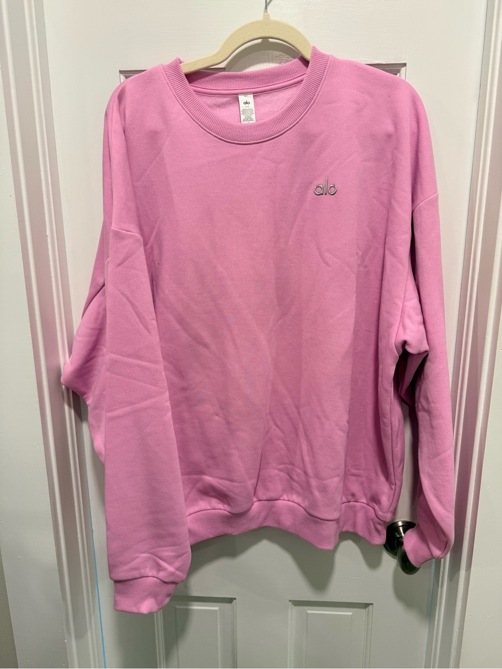 ALO Yoga Pink Crewneck Sweatshirt